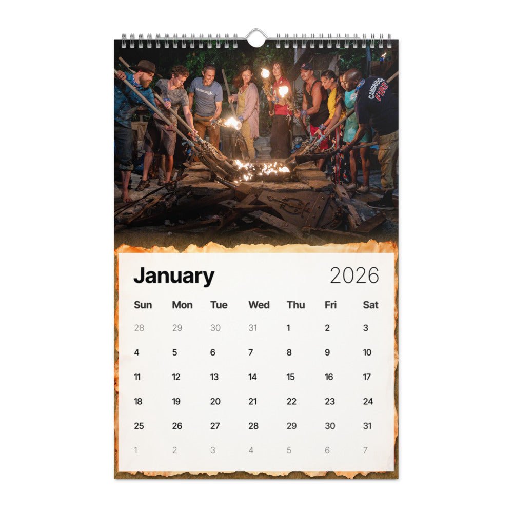 Survivor 2026 Wall Calendar - Paramount Shop