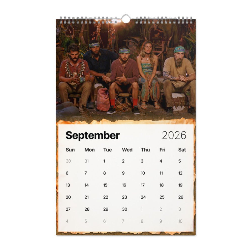 Survivor 2026 Wall Calendar - Paramount Shop