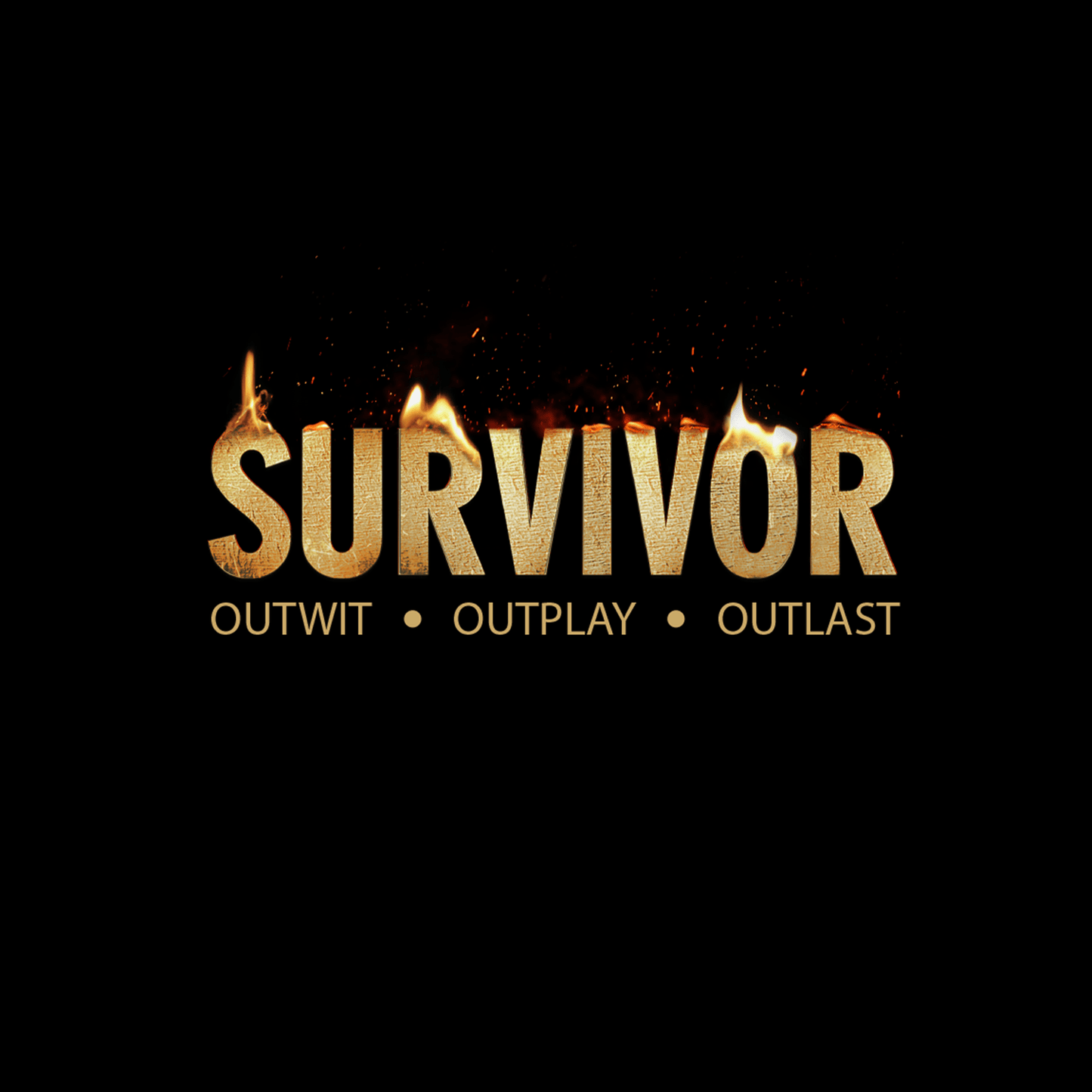 Survivor Flame Logo Black Mug - Paramount Shop
