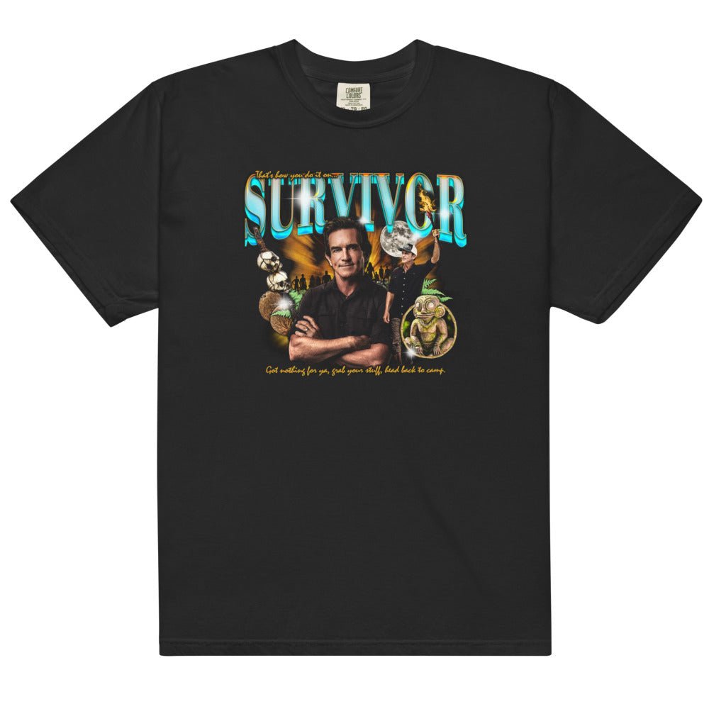 Survivor Jeff Probst Heartthrob Oversized Comfort Colors T-Shirt - Paramount Shop