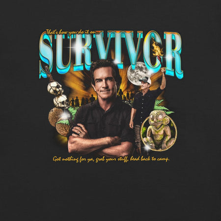 Survivor Jeff Probst Heartthrob Oversized Comfort Colors T-Shirt - Paramount Shop