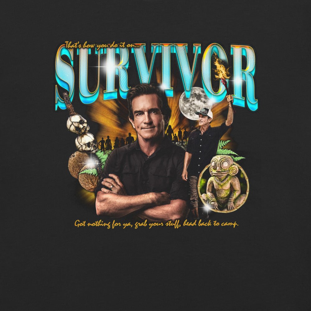 Survivor Jeff Probst Heartthrob Oversized Comfort Colors T-Shirt - Paramount Shop
