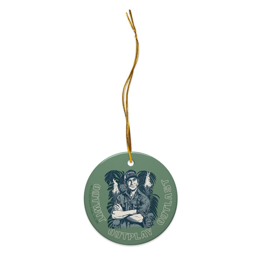 Survivor Ornament Jeff Tribal Outwit. Outplay. Outlast. - Paramount Shop