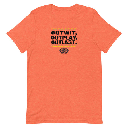Survivor Outwit, Outplay, Outlast Lines Unisex Premium T - Shirt - Paramount Shop