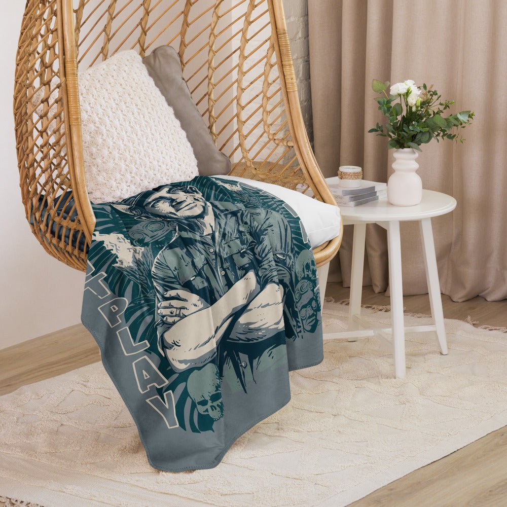 Survivor Premium Sherpa Blanket Jeff Tribal Outwit. Outplay. Outlast. - Paramount Shop