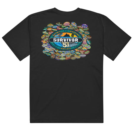 Survivor T-Shirt Season 51 Logo Collage - Paramount Shop