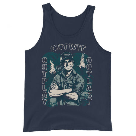 Survivor Tank Top Jeff Tribal Outwit. Outplay. Outlast. - Paramount Shop