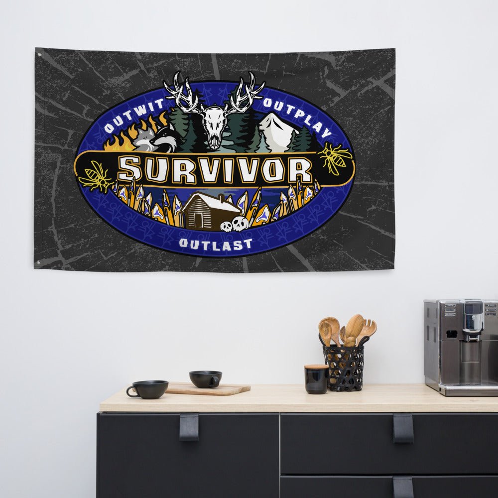 Survivor x Yellowjackets Logo Flag - Paramount Shop