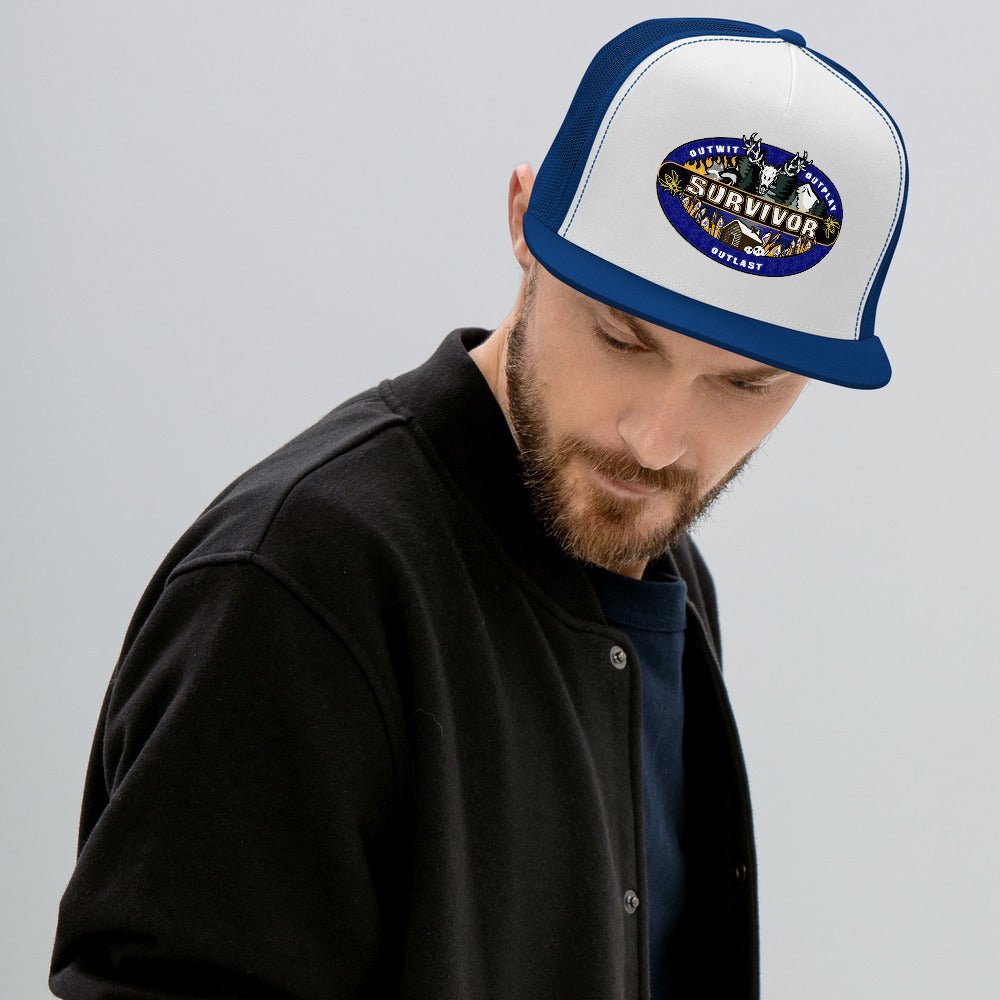 Survivor x Yellowjackets Logo Trucker Hat - Paramount Shop
