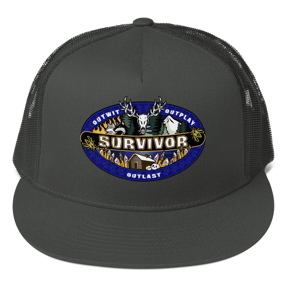 Survivor x Yellowjackets Logo Trucker Hat - Paramount Shop
