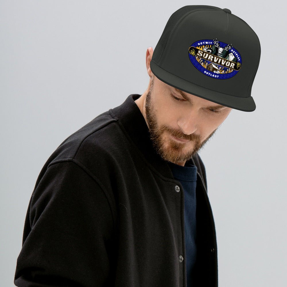 Survivor x Yellowjackets Logo Trucker Hat - Paramount Shop