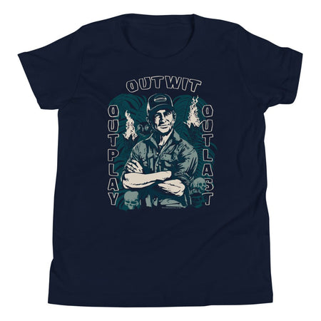 Survivor Youth T-Shirt Jeff Tribal Outwit. Outplay. Outlast. - Paramount Shop