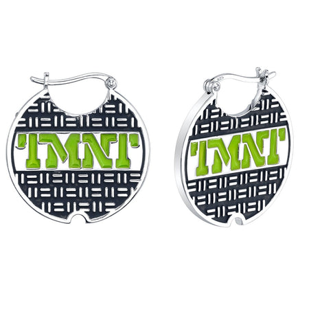 Teenage Mutant Ninja Turtles x RockLove Sewer Lid Hoop Earrings - Paramount Shop