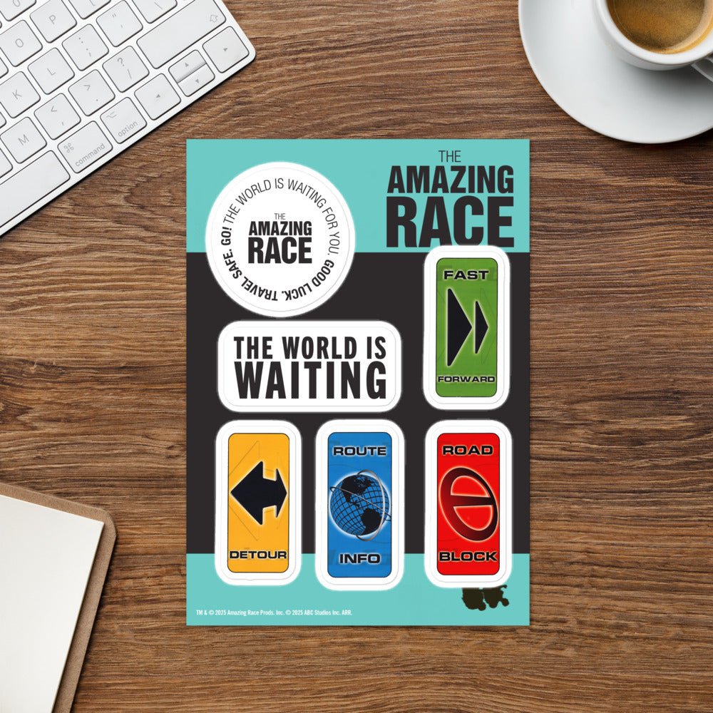 The Amazing Race Icon Sticker Sheet - Paramount Shop