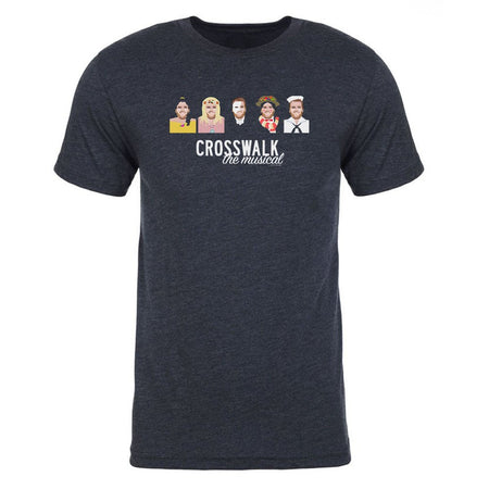 The Late Late Show with James Corden Crosswalk the Musical Characters Men's Tri - Blend T - Shirt - Paramount Shop
