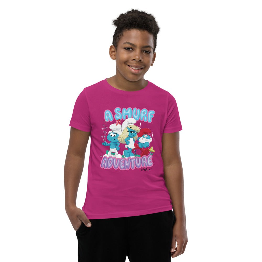 The Smurfs Movie Adventure Kids Premium T-Shirt - Paramount Shop