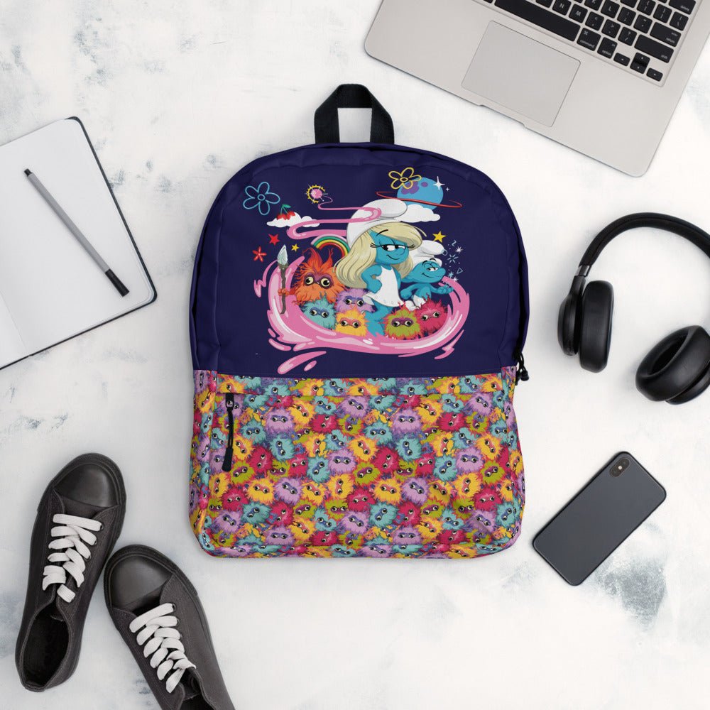 The Smurfs Movie Characters Premium Backpack - Paramount Shop