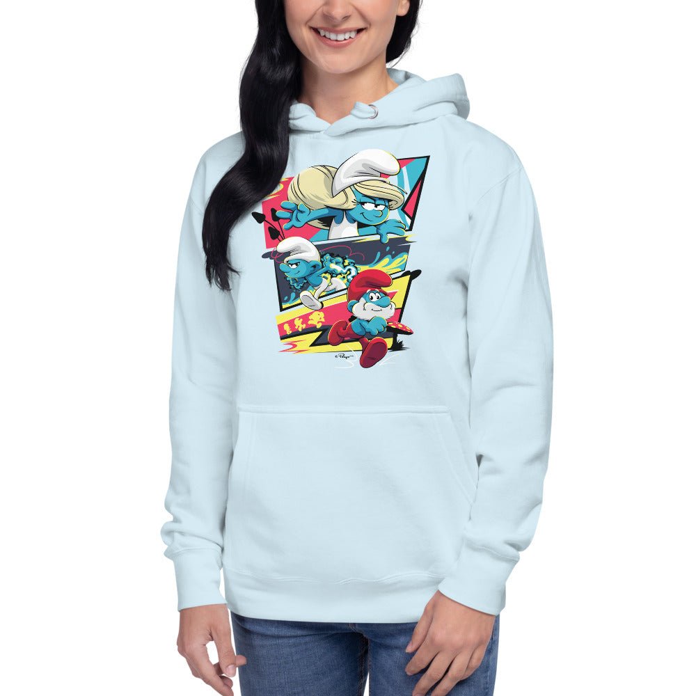 The Smurfs Movie Comic Unisex Premium Hoodie - Paramount Shop