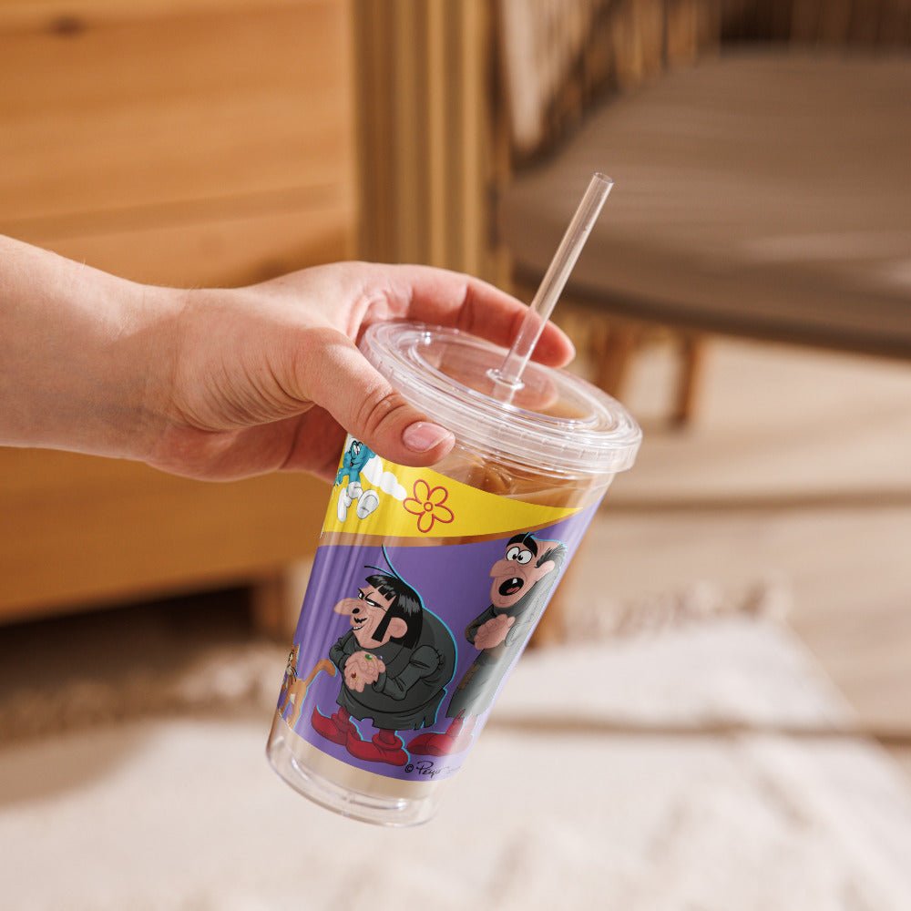 The Smurfs Movie Strip Clear Plastic Tumbler - Paramount Shop