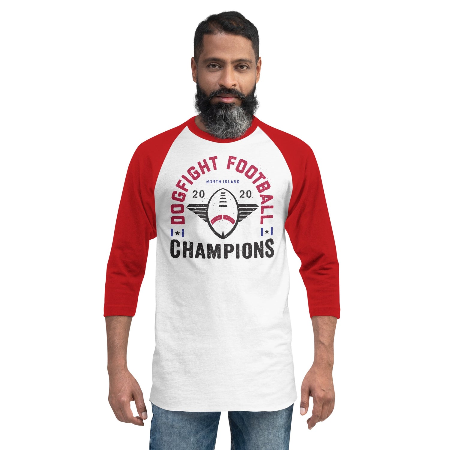 Top Gun: Maverick Dogfight Football Champions 3/4 Sleeve Raglan Shirt - Paramount Shop