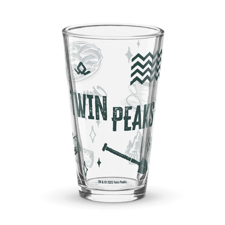 Twin Peaks Icons Shaker Pint Glass - Paramount Shop