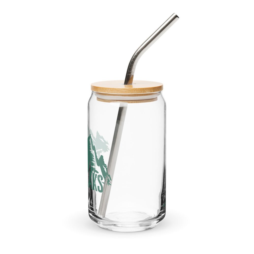 Twin Peaks Mountain View Can - Shaped Glass with Lid and Straw - Paramount Shop