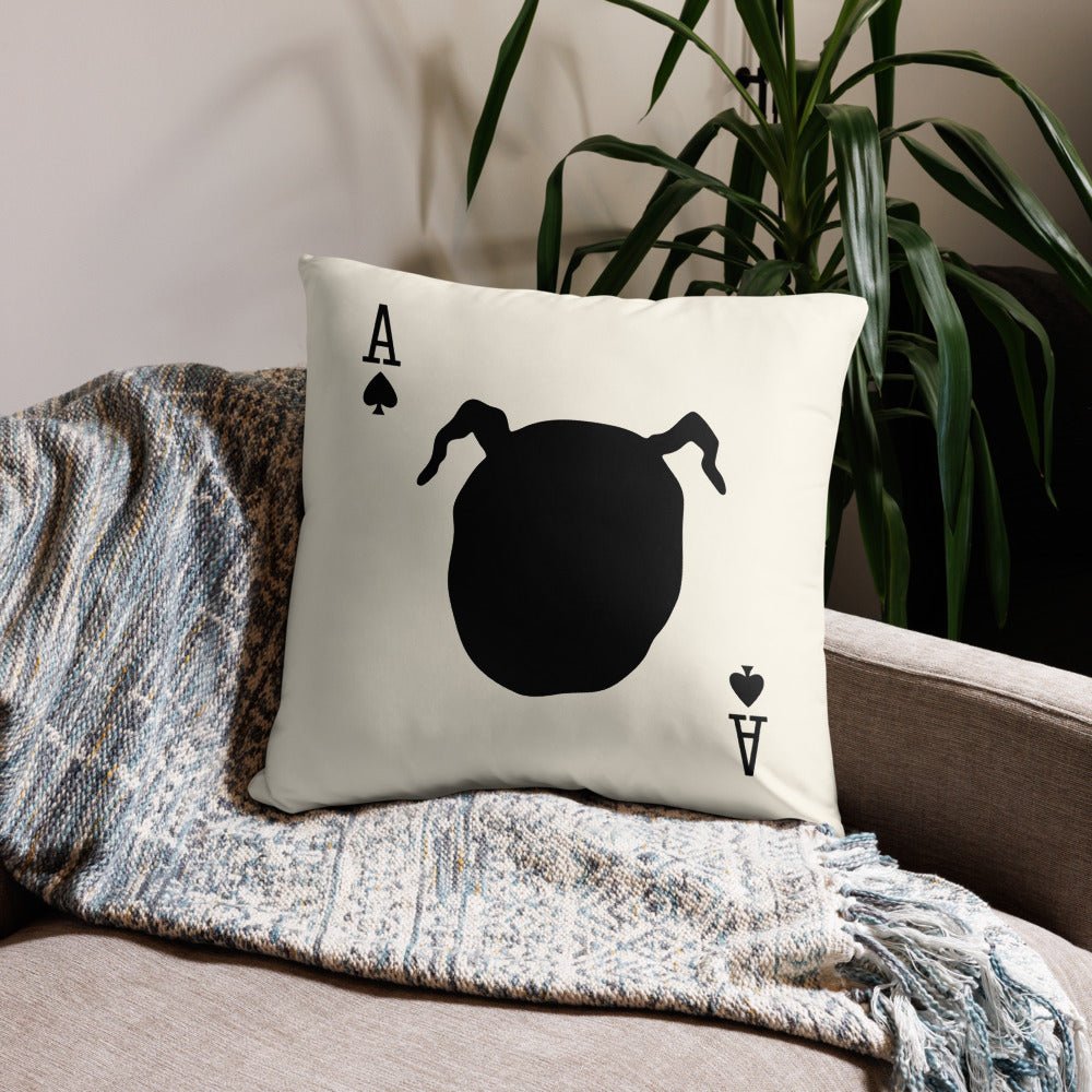 Twin Peaks Owl Card Throw Pillow - Paramount Shop