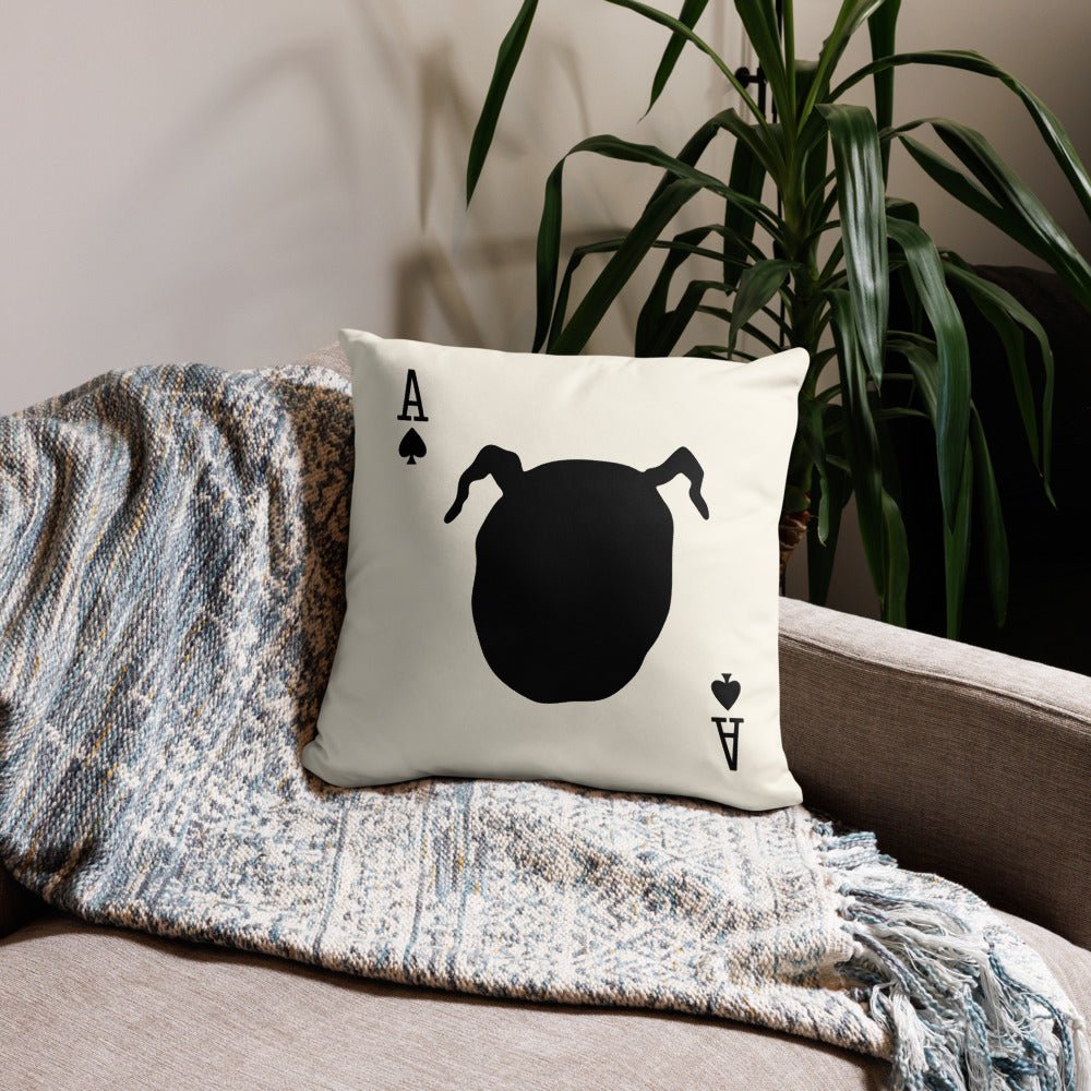 Twin Peaks Owl Card Throw Pillow - Paramount Shop