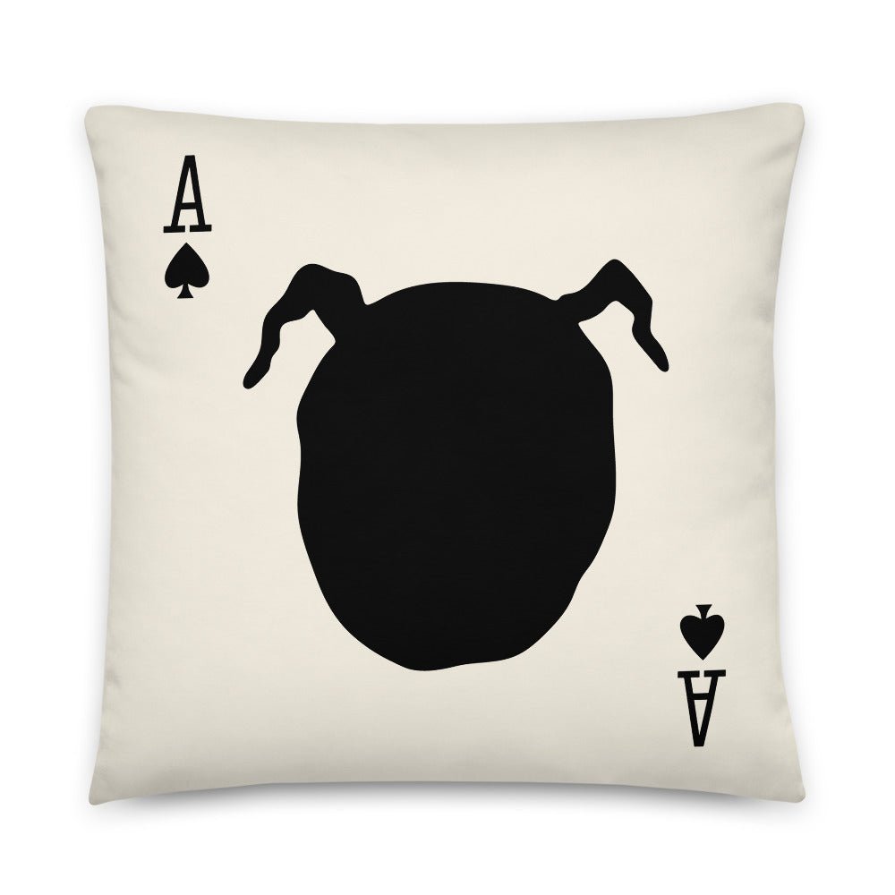 Twin Peaks Owl Card Throw Pillow - Paramount Shop
