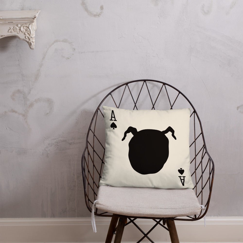 Twin Peaks Owl Card Throw Pillow - Paramount Shop