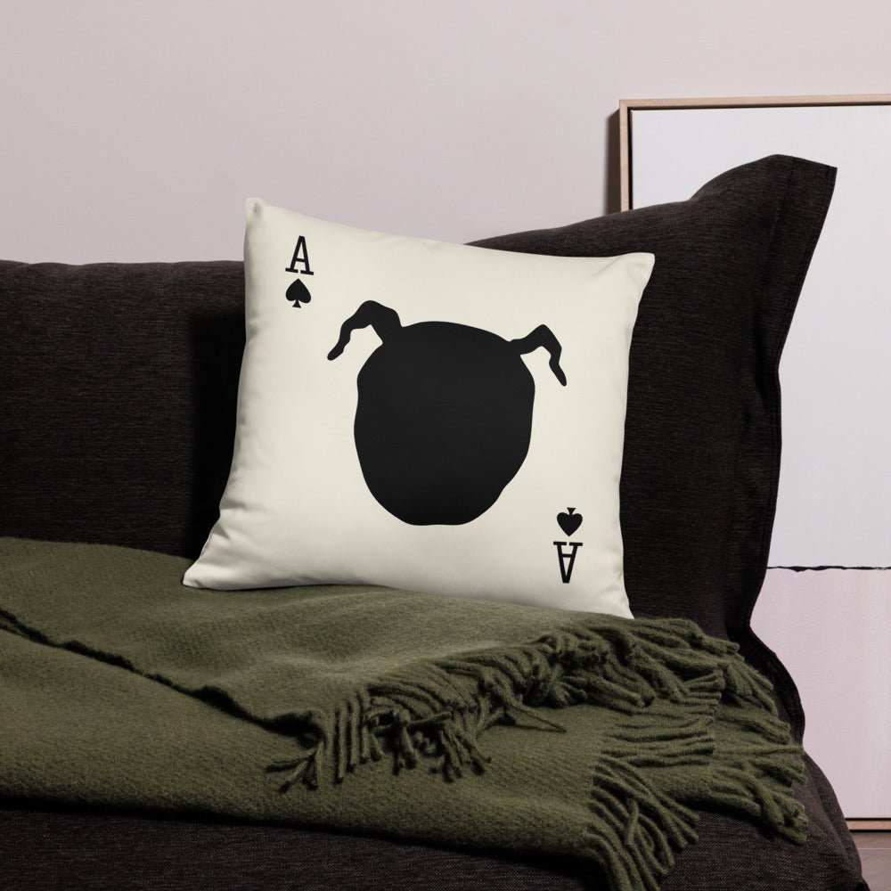 Twin Peaks Owl Card Throw Pillow - Paramount Shop