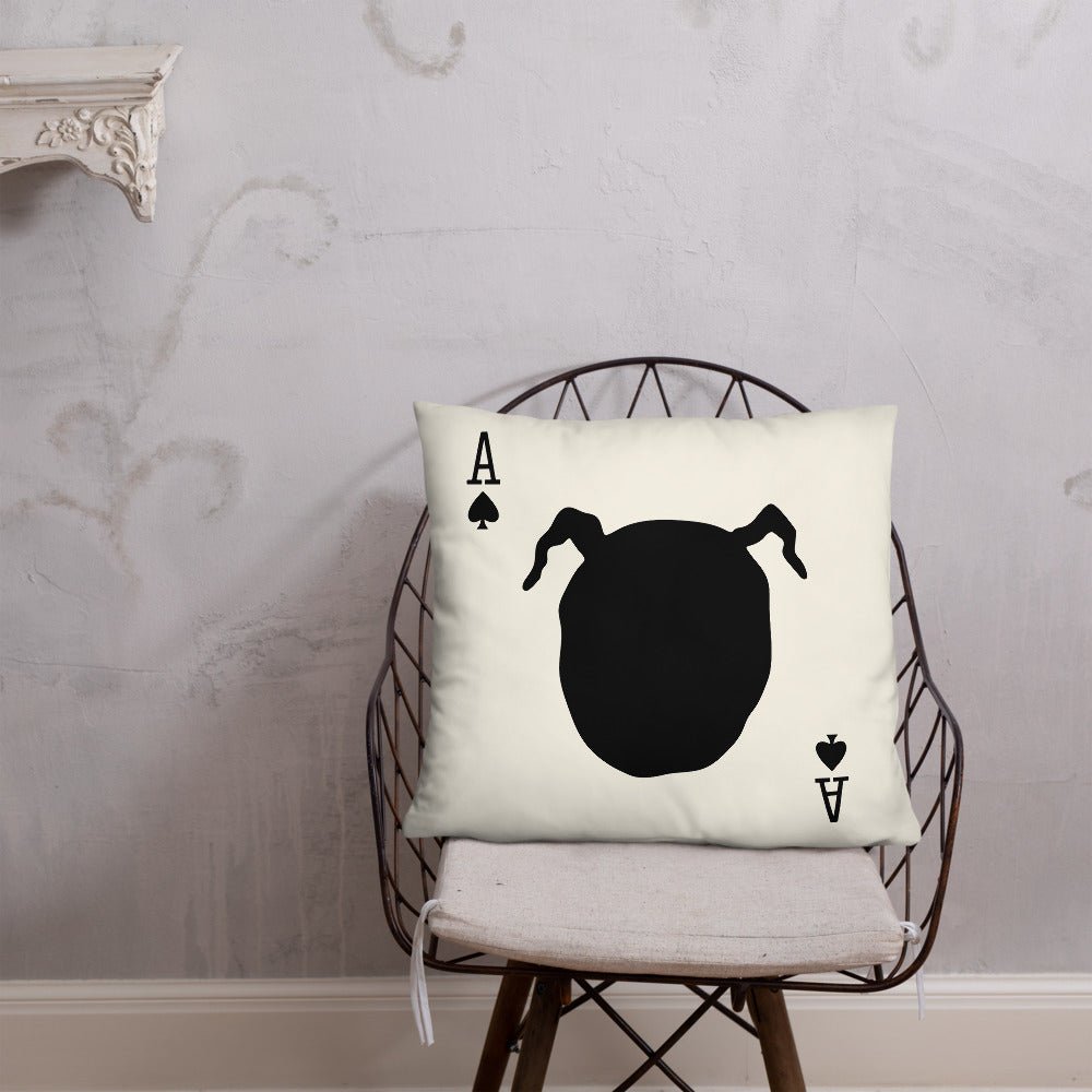Twin Peaks Owl Card Throw Pillow - Paramount Shop