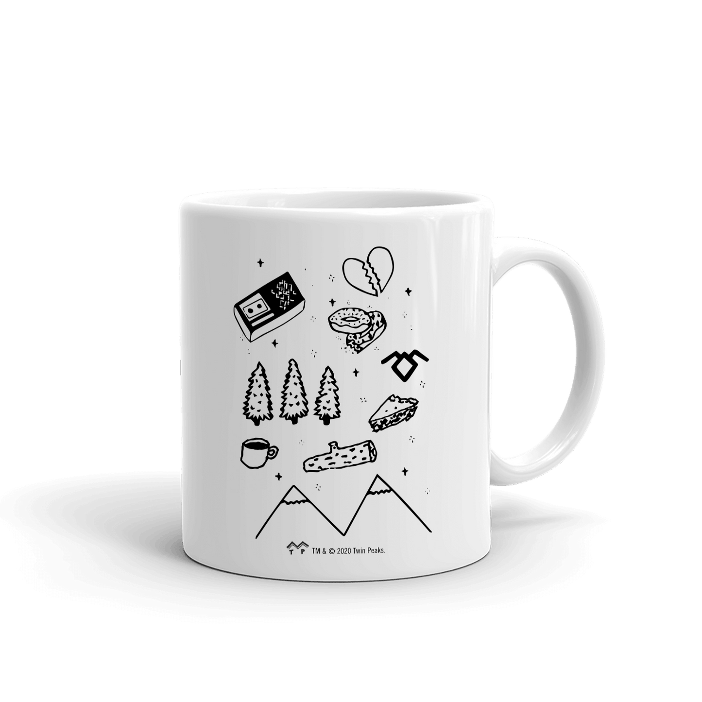 Twin Peaks TP Icons White Mug - Paramount Shop