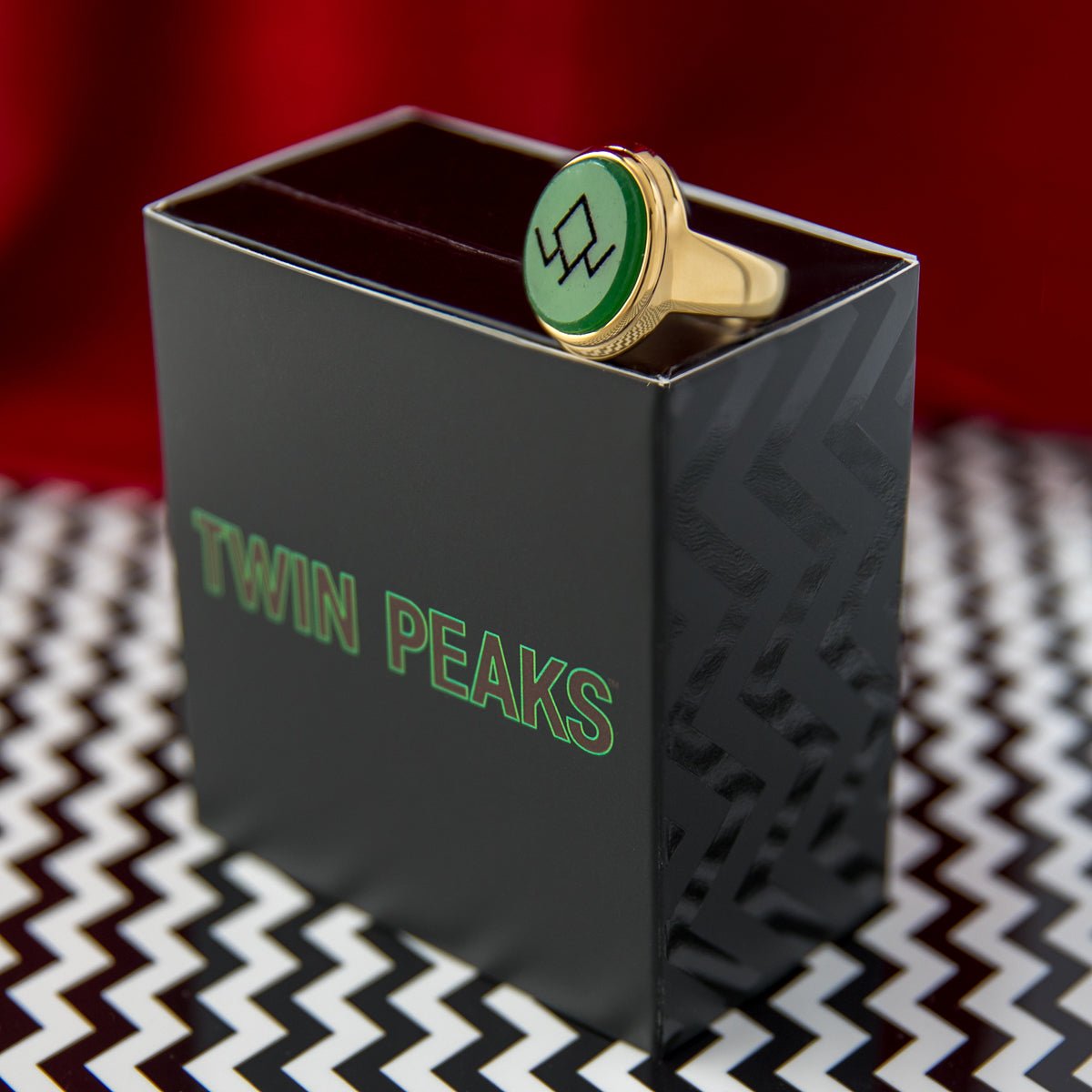 Twin Peaks x RockLove Owl Cave Gemstone Signet Ring - Paramount Shop