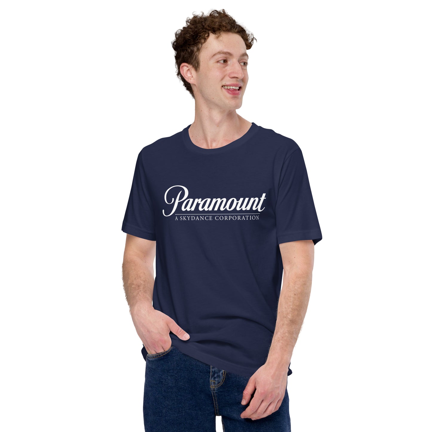 Lifestyle view of the comfortable Paramount brand short sleeve shirt