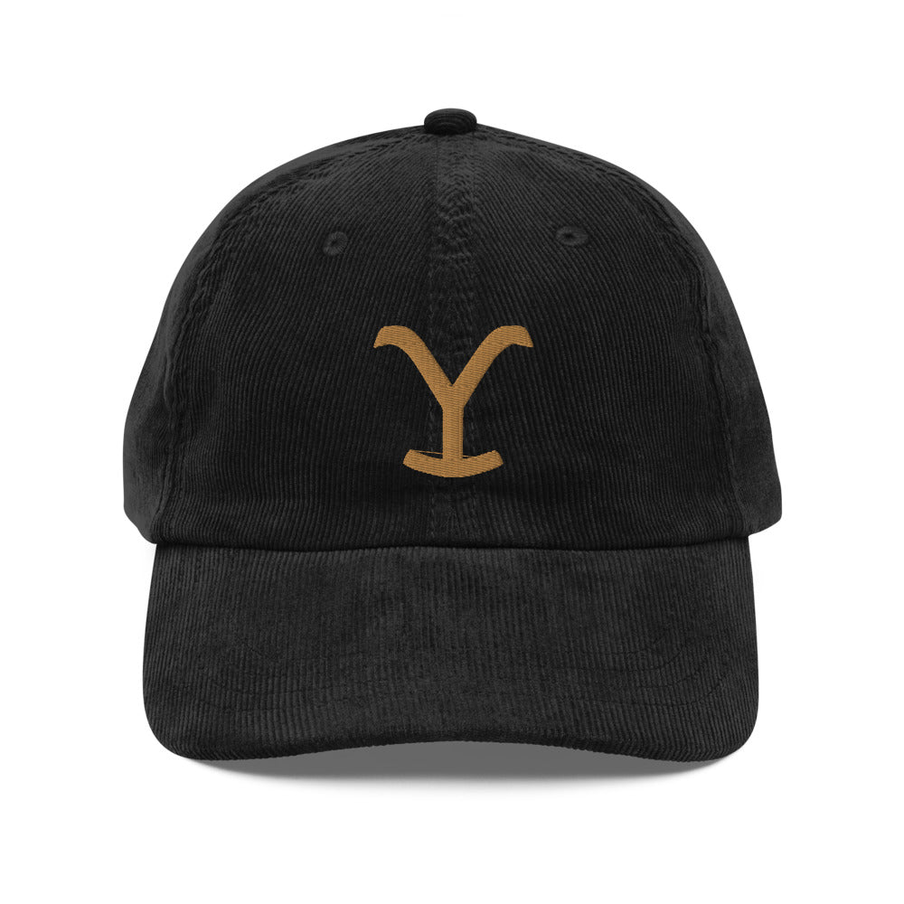 Yellowstone Logo Sombrero de pana bordado