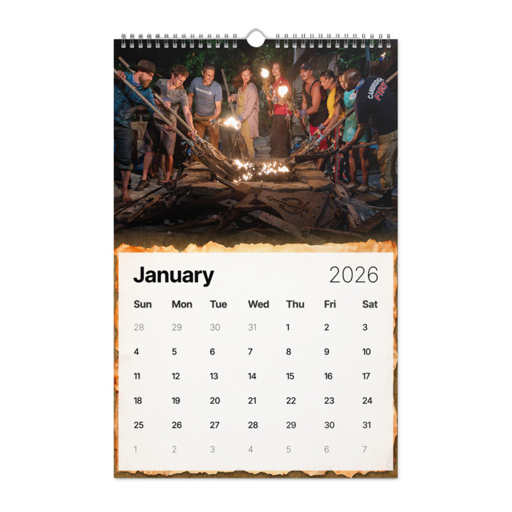 Survivor 2026 Wall Calendar