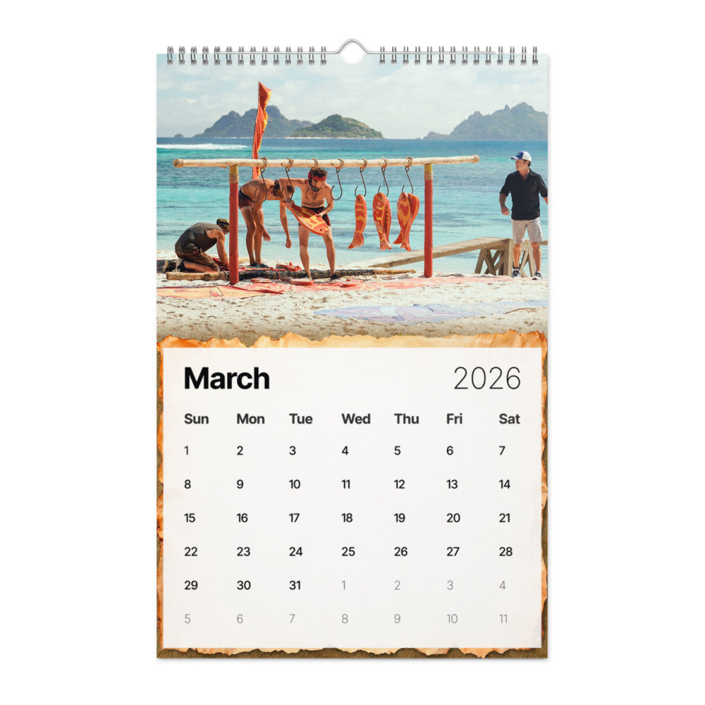 Survivor 2026 Wall Calendar