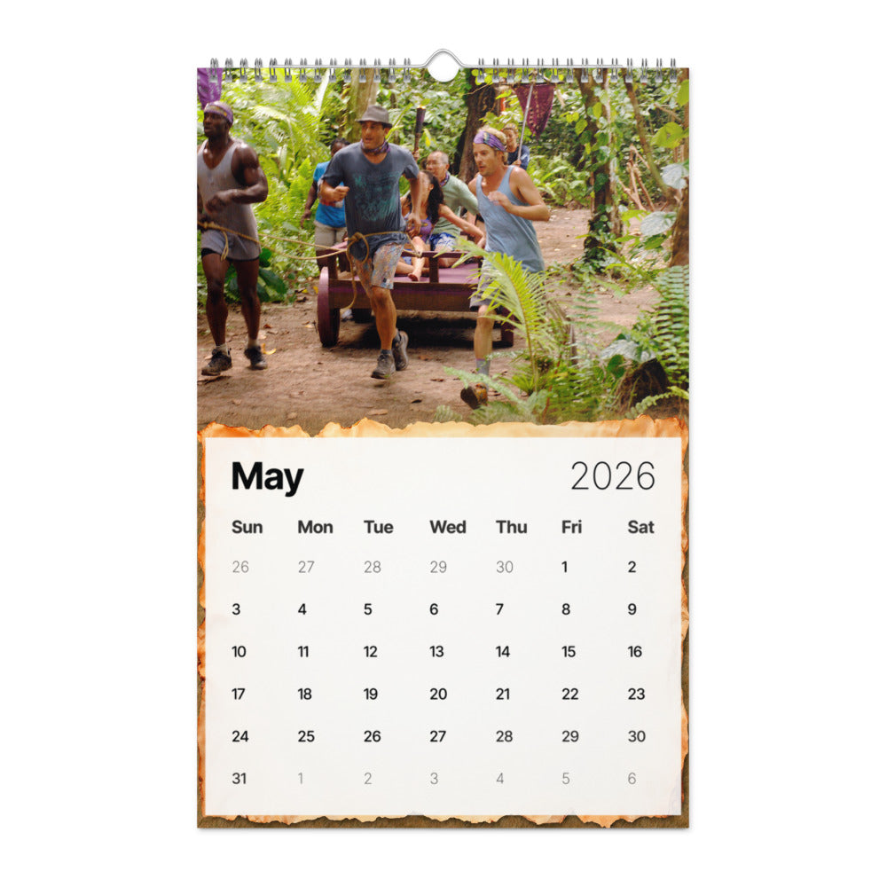 Survivor 2026 Wall Calendar