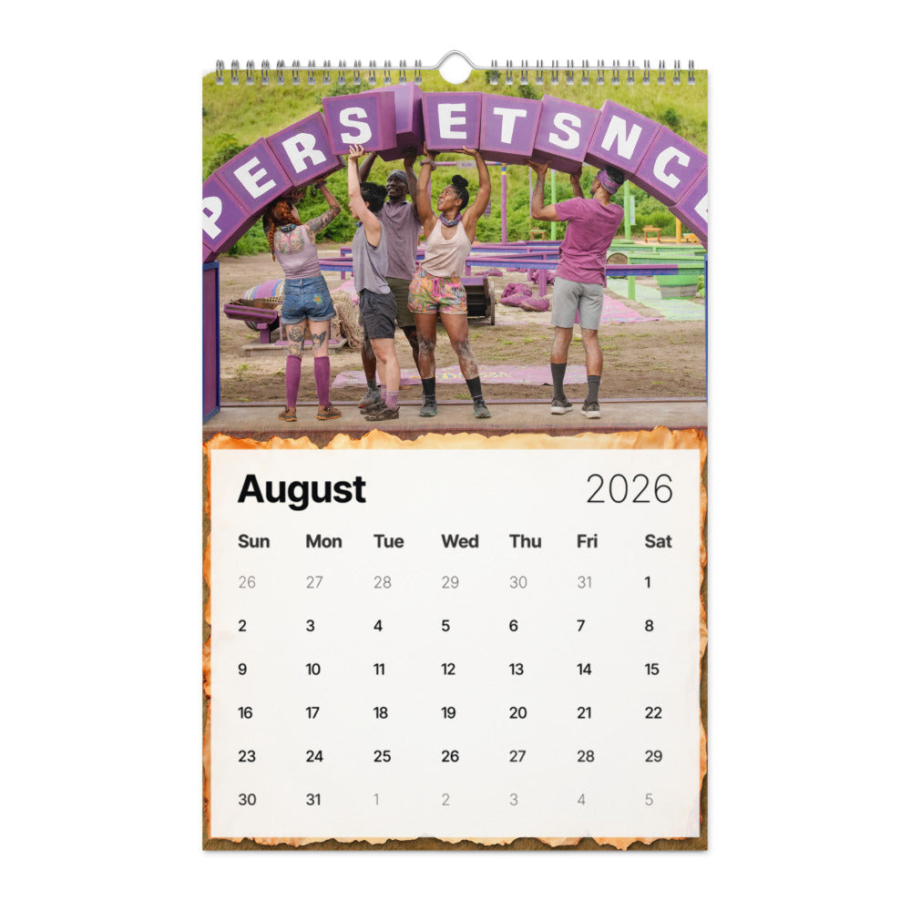 Survivor 2026 Wall Calendar