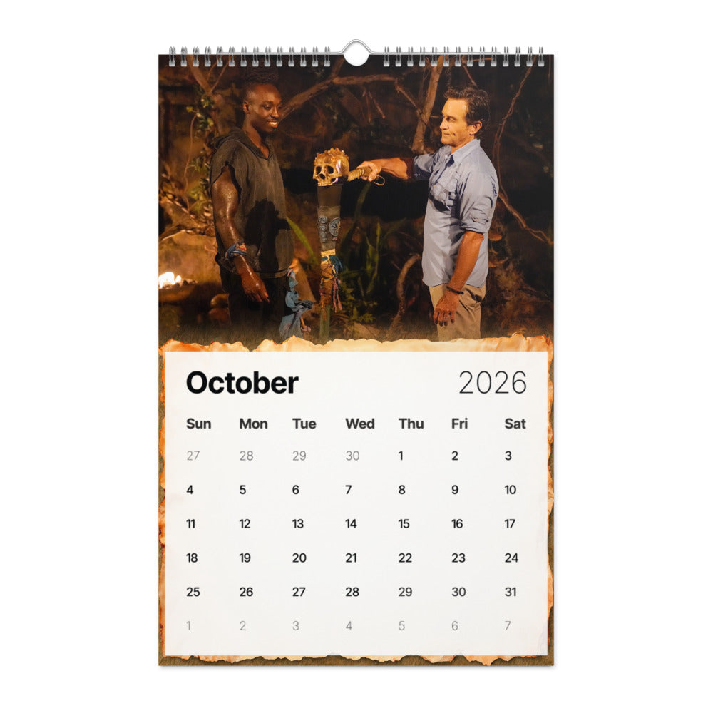 Survivor 2026 Wall Calendar