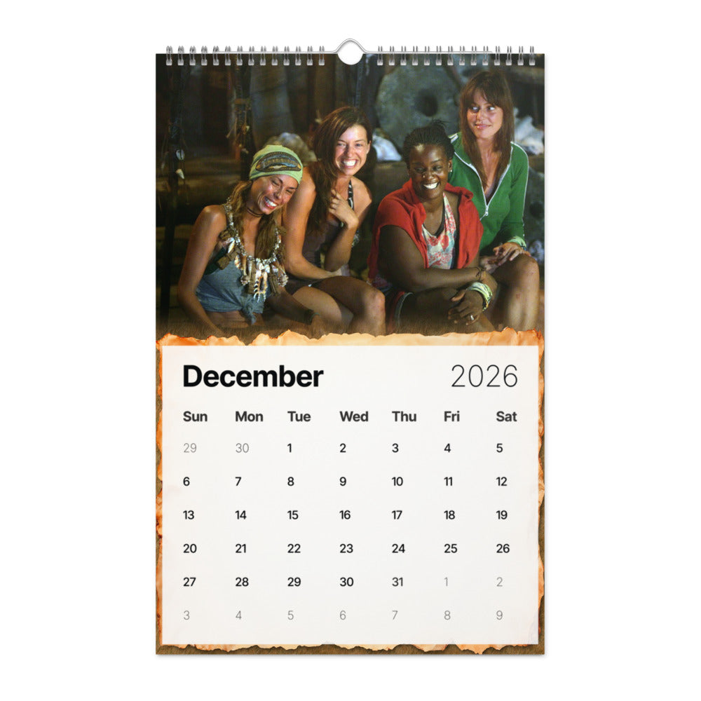 Survivor 2026 Wall Calendar