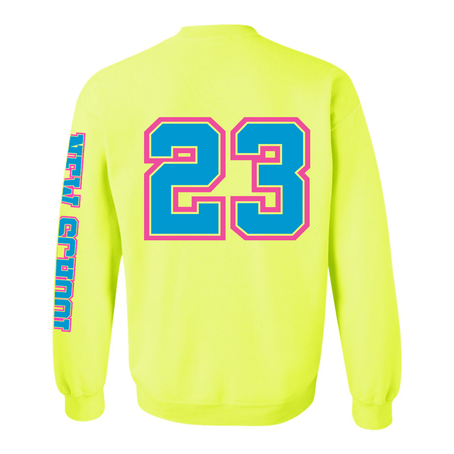 Wild 'N Out Neon Yellow New School Adult Crew Neck Sweatshirt - Paramount Shop