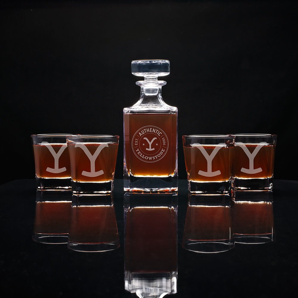 Yellowstone Authentic Y Logo Decanter Set - Paramount Shop