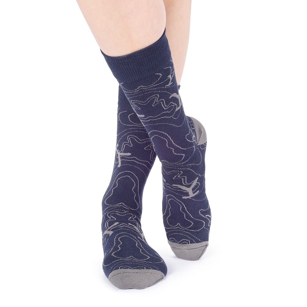 Yellowstone Blue Lines Logo Socks - Paramount Shop