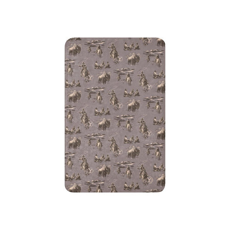 Yellowstone Cowboy Pattern Premium Sherpa Blanket - Paramount Shop