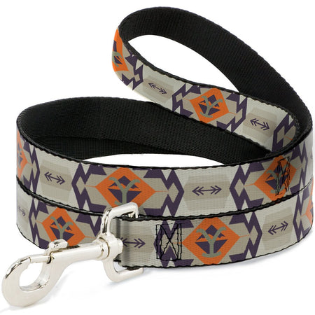 Yellowstone Dog Leash with Native American Tribal Pattern and Y Logo