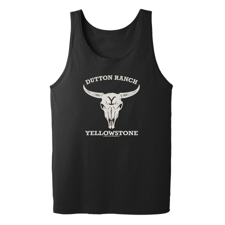 Yellowstone Dutton Ranch Cow Skull Adult Tank Top - Paramount Shop