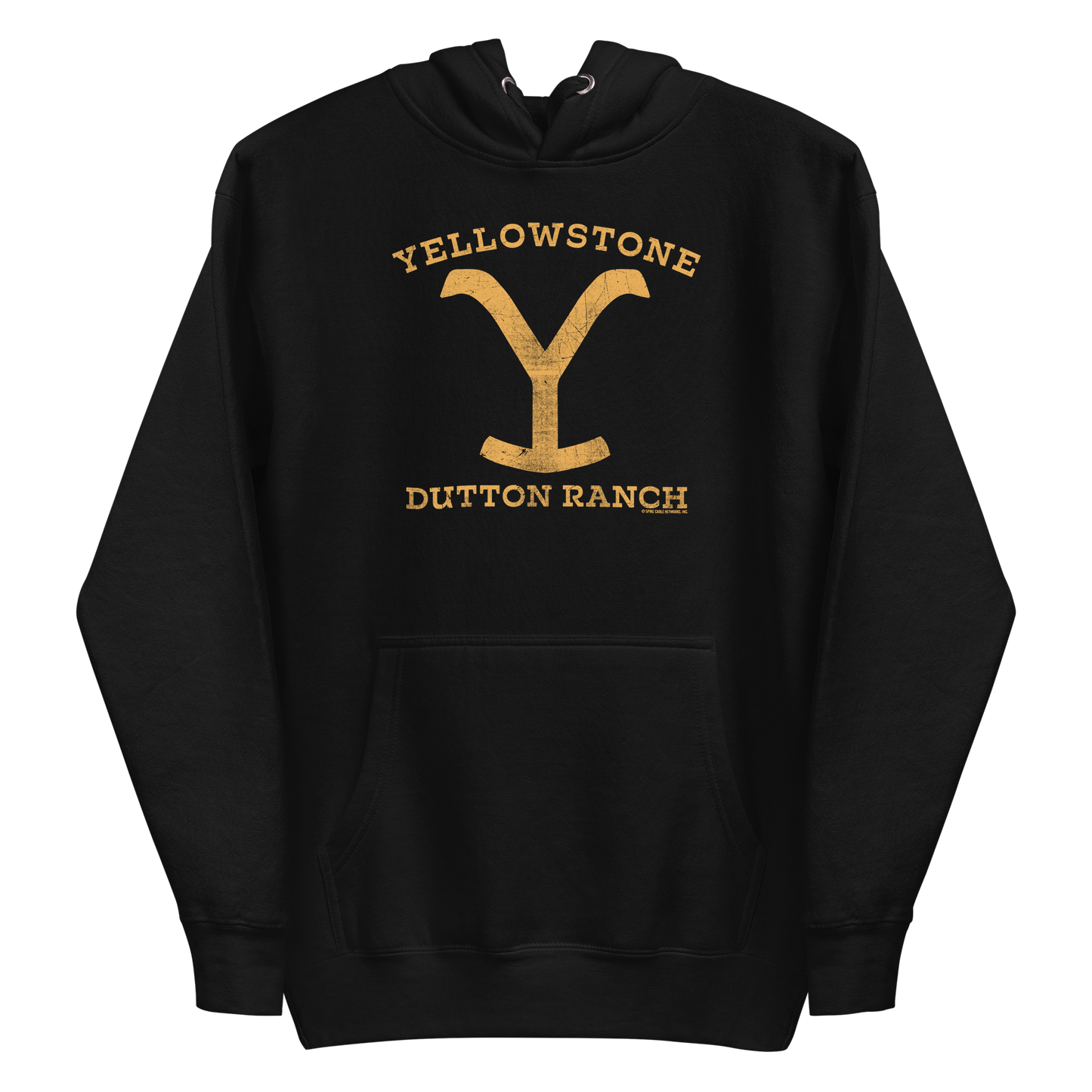 Yellowstone Dutton Ranch Distressed Logo Unisex Premium Hoodie - Paramount Shop