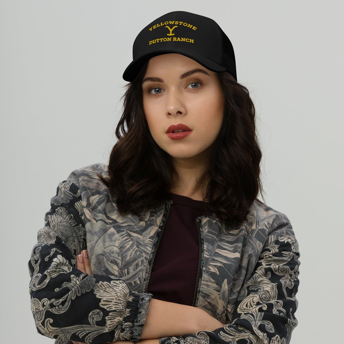 Yellowstone Dutton Ranch Logo Retro Trucker Hat - Paramount Shop